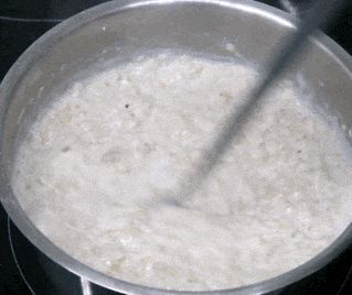 Молочная каша процесс приготовления