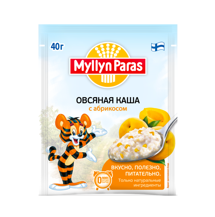 Овсяная каша с абрикосом Тигренок